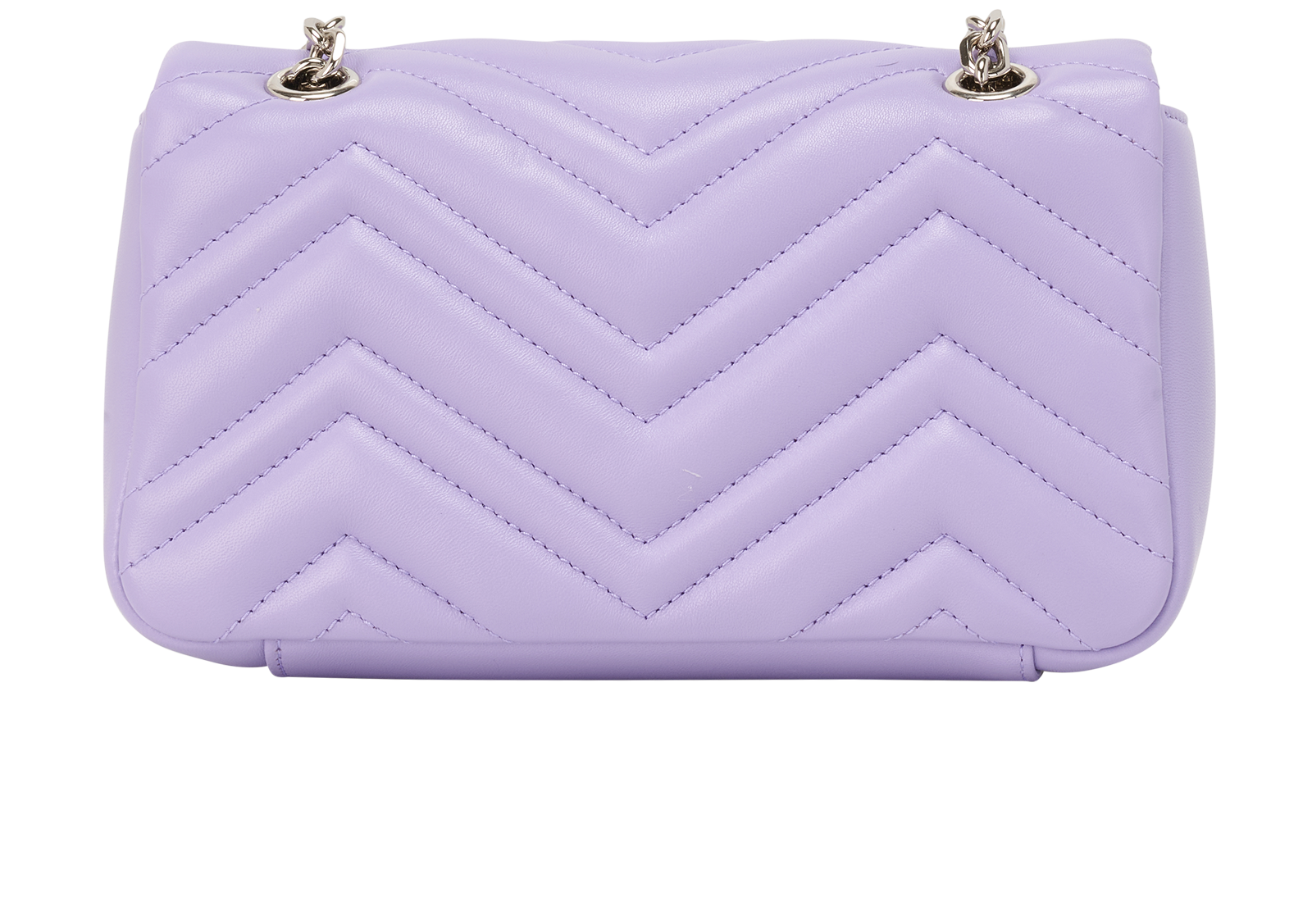 Small Marmont Flap, &pound;895, Handbags, Purple, Leather, Back view